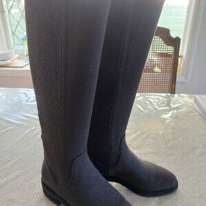 Rothy's Tall Lug Boot dark brown size 6 Women, but fits 6.5